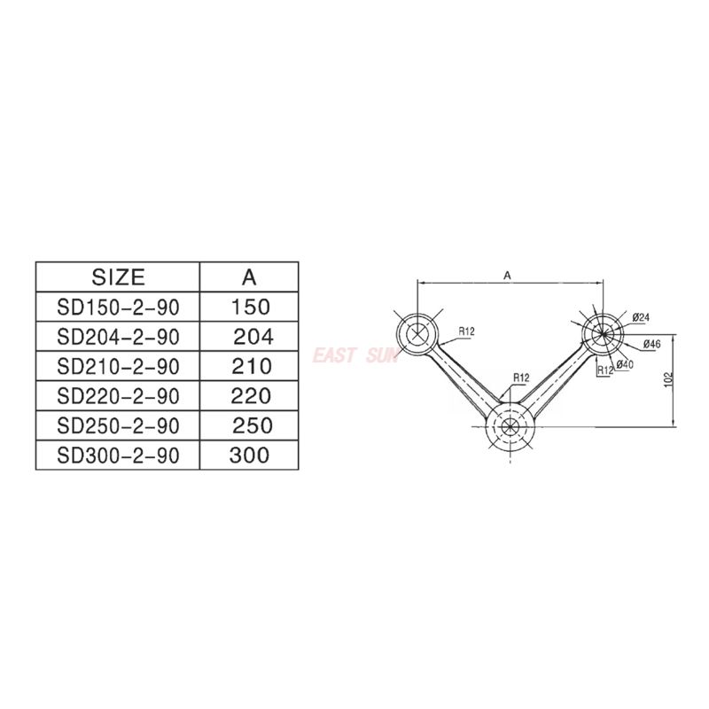 SD-204-2-90-Паук Фитинг