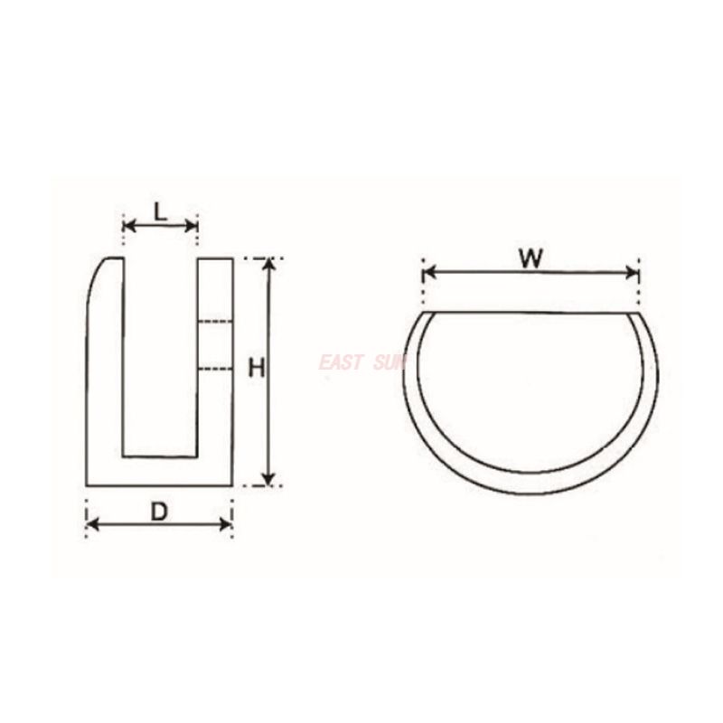 стеклянный зажим