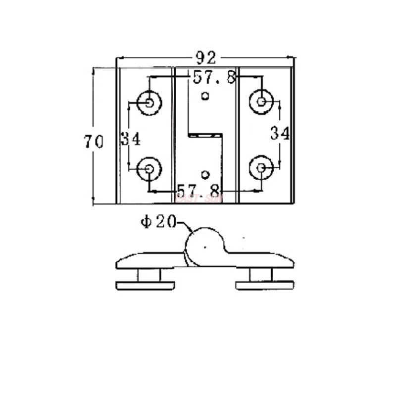 петли для душевых дверей