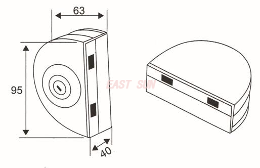Замки для стеклянных дверей Стеклянные замки GHL-023
