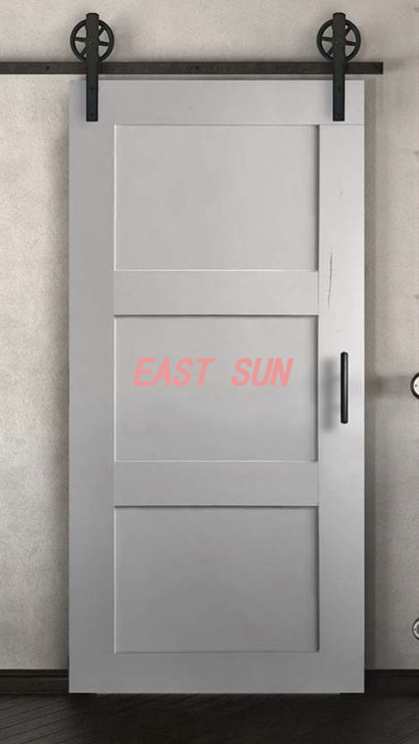 Комплект фурнитуры для раздвижных дверей сарая для двойных дверей с роликами с большими спицами