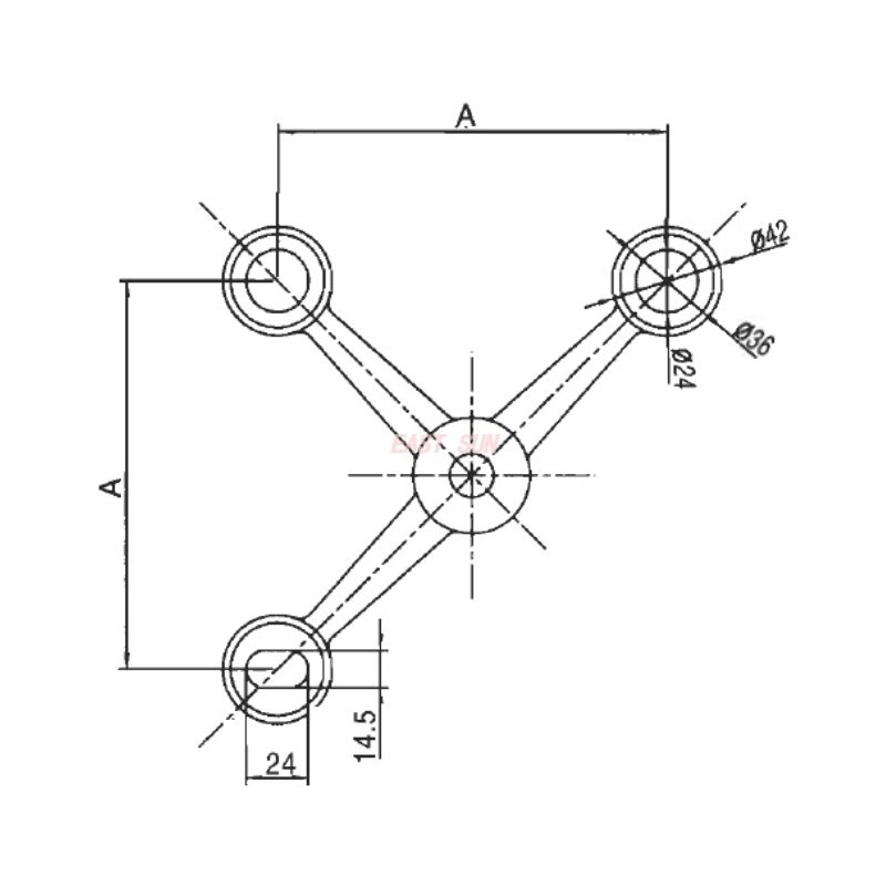 SD-150-3R-Паук Фитинг