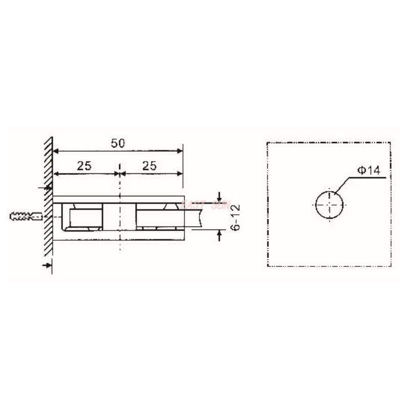 стеклянные кронштейны зажимы