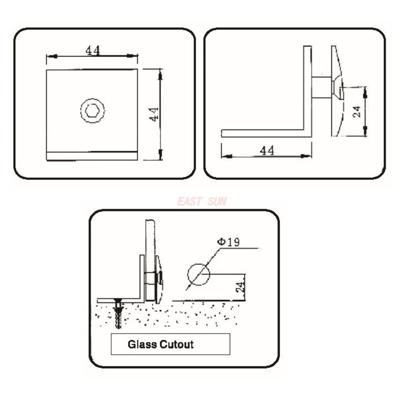 латунные стеклянные зажимы 