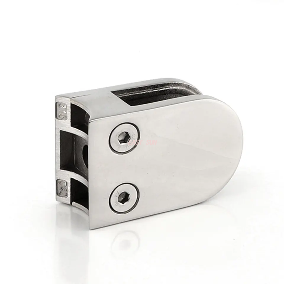 Балюстрадная фурнитура Безрамная нержавеющая сталь 304 316 Лестничный кран Стеклянный зажим для балконных стеклянных перил