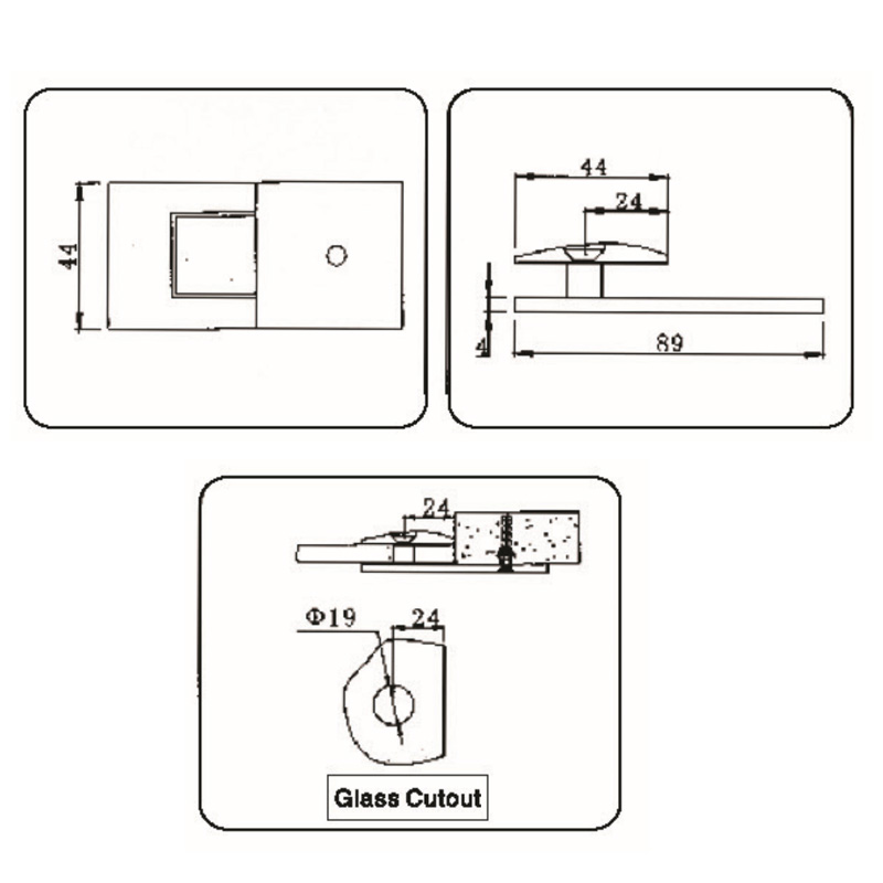 GBF-4006-Зажимы для стекла