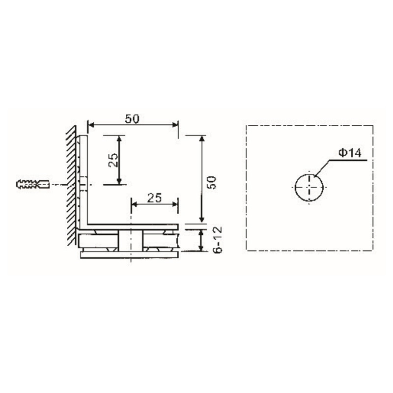 GBF-843-Зажимы для стекла
