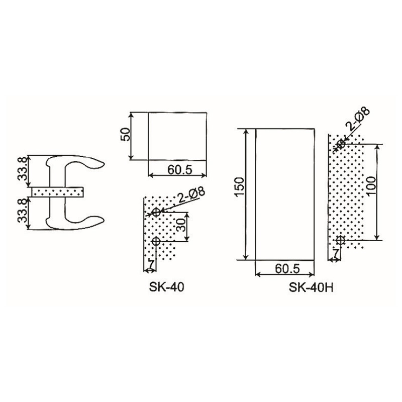 ГДК-46- ручка для душевой кабины