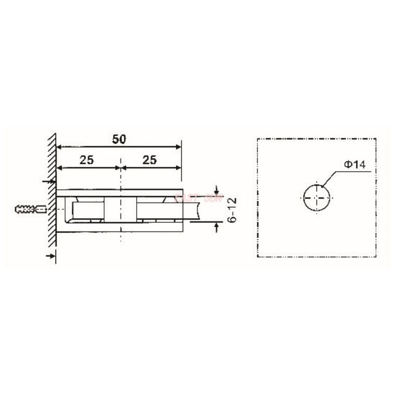 держатель стеклянного зажима