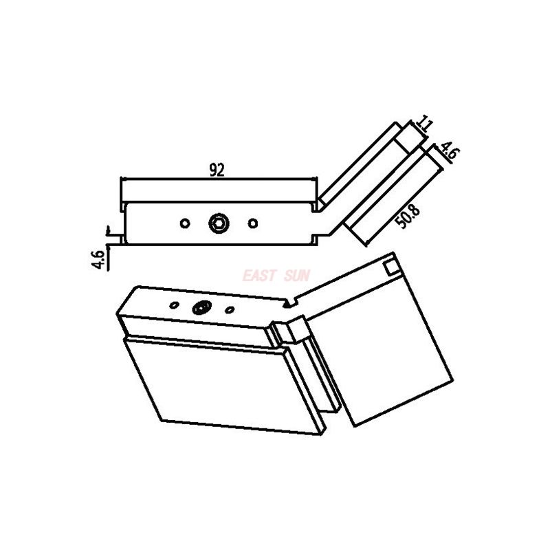 дверная петля стеклянного шкафа