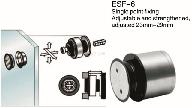 Стеклянная перегородка, стойки для стеклянных соединителей 23-29 мм