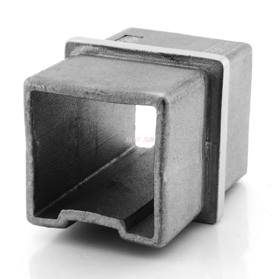 Фитинги для перил лестницы 304 316 Соединитель перил из нержавеющей стали для квадратной трубы