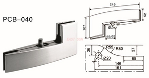 Накладная фурнитура поворотная дверь Dorma PCB-040