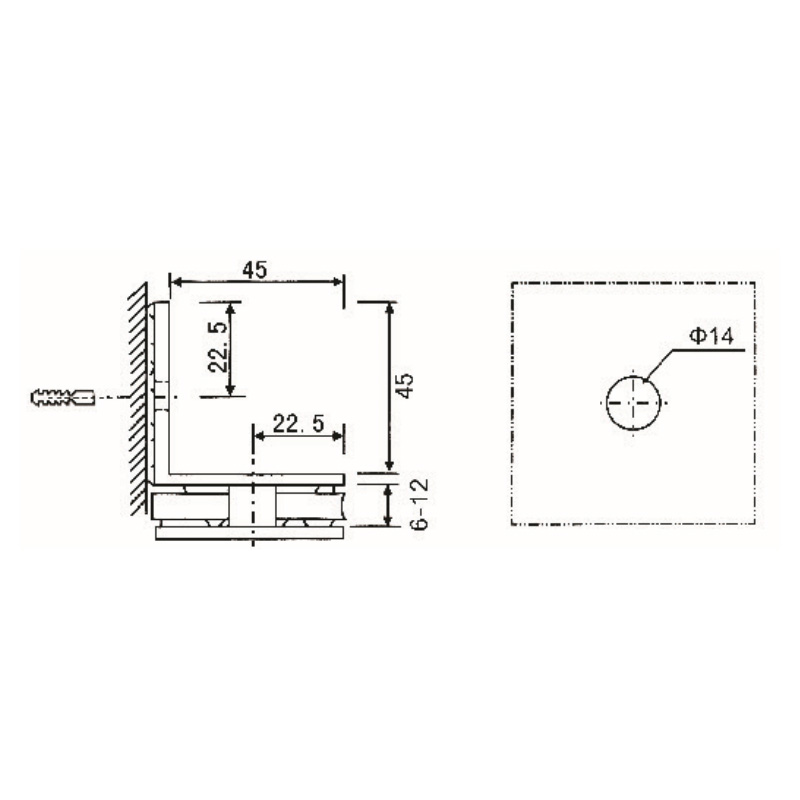 GBF-813-Зажимы для стекла