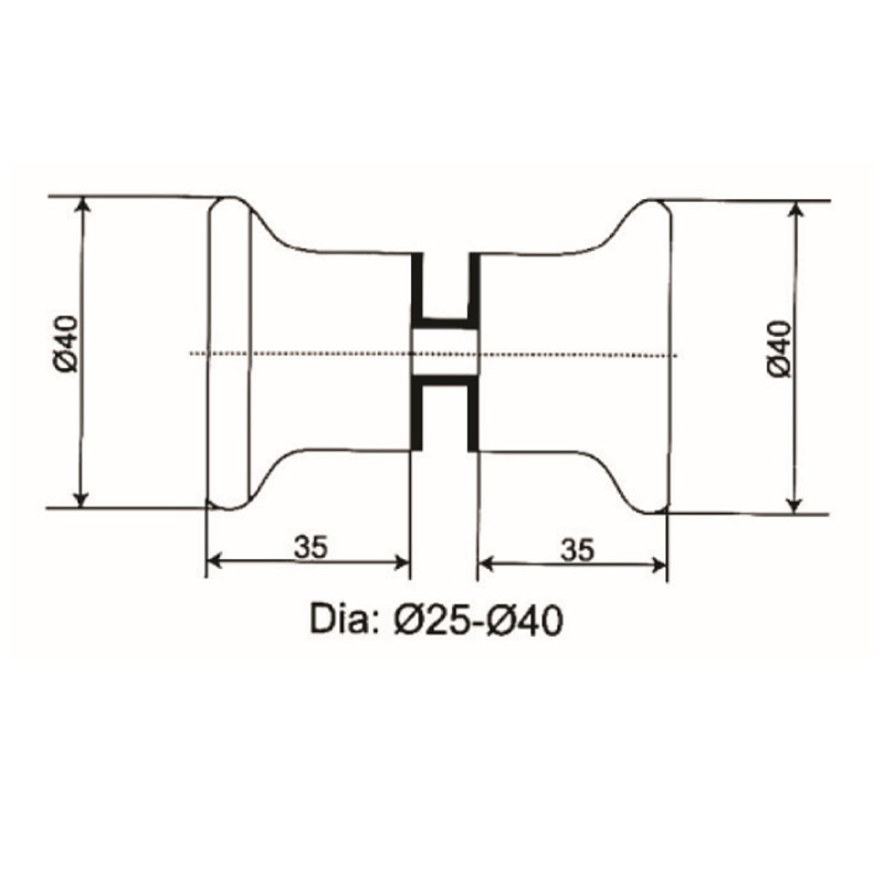 ГДК-16- ручка для душевой кабины