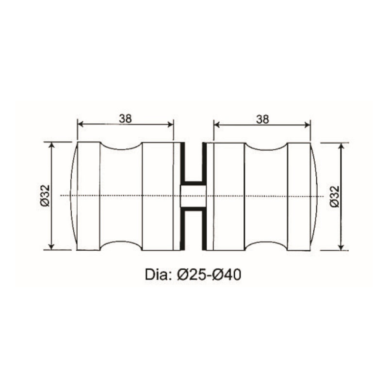 ГДК-07- ручка для душевой кабины