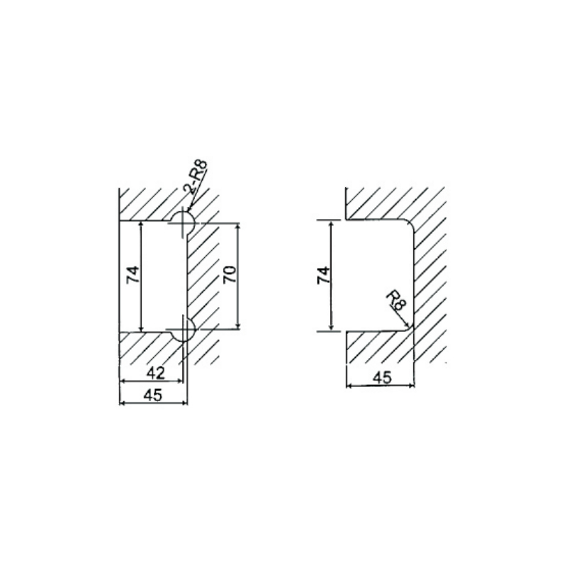ESH-303B-2Петли для душевых дверей