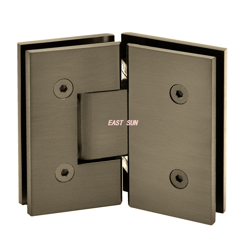 Петля для душевой двери из золотого стекла 135 градусов на стеклянную для стекла толщиной 1/2–3/8 дюйма,