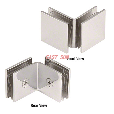  Квадратный стеклянный зажим с открытой лицевой стороной 90 градусов