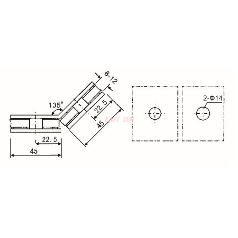 зажим стекло к стеклу