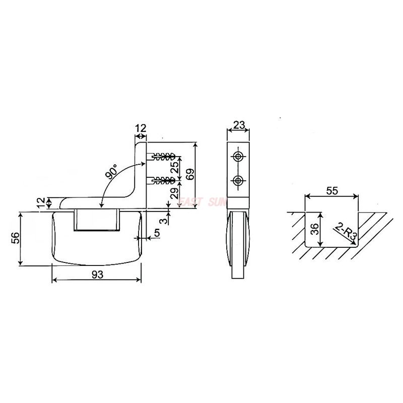 ESH-500D-Серия поворотных дверей
