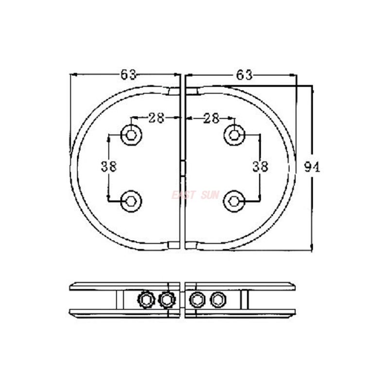 Стеклянный зажим Зажим для стекла Стеклянный зажим Кронштейн