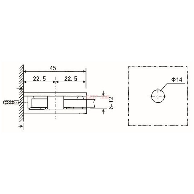 зажимы из матового никелевого стекла