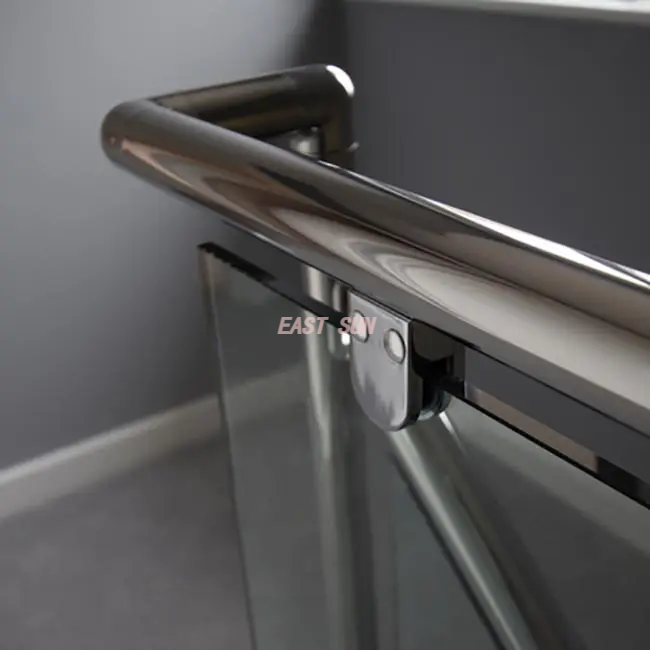 Балюстрадная фурнитура Безрамная нержавеющая сталь 304 316 Лестничный кран Стеклянный зажим для балконных стеклянных перил