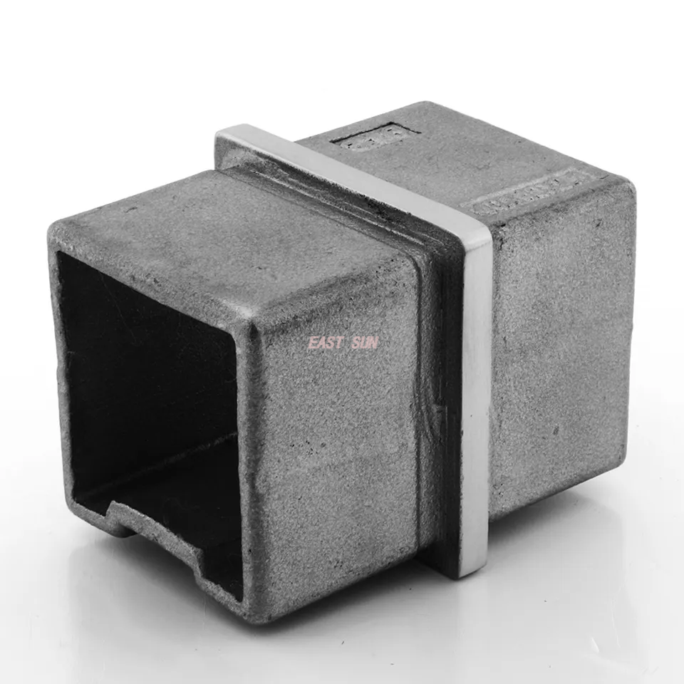 Фитинги для перил лестницы 304 316 Соединитель перил из нержавеющей стали для квадратной трубы