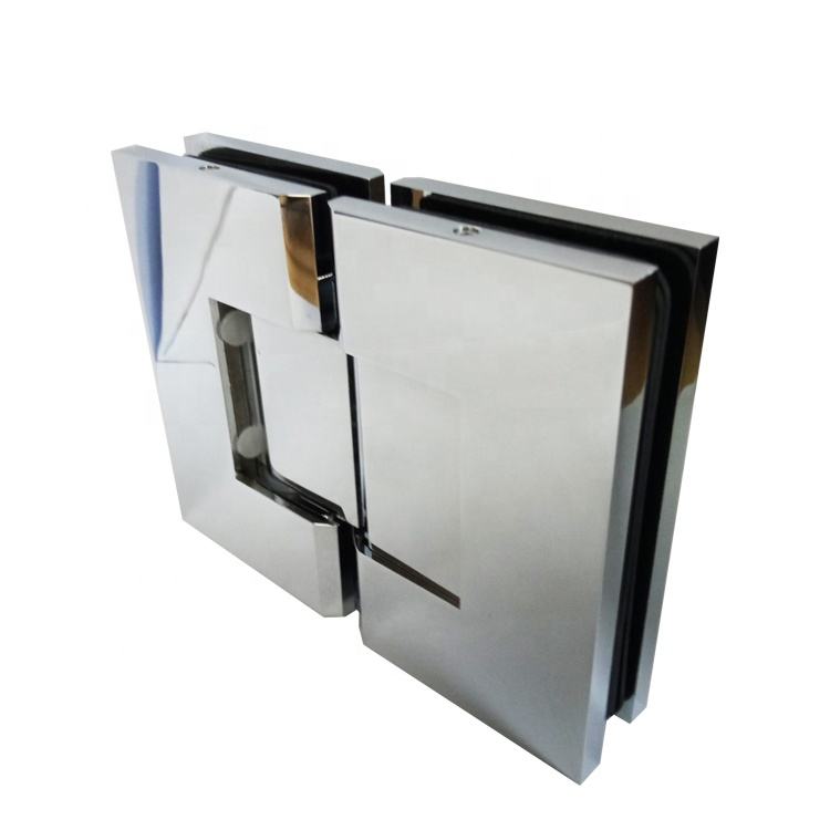 Регулируемая петля для душевой двери под углом 180 градусов от стекла к стеклу для стекла толщиной 1/2–3/8 дюйма