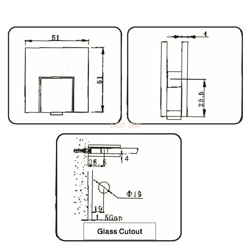 зажимы для балконных стеклянных перил