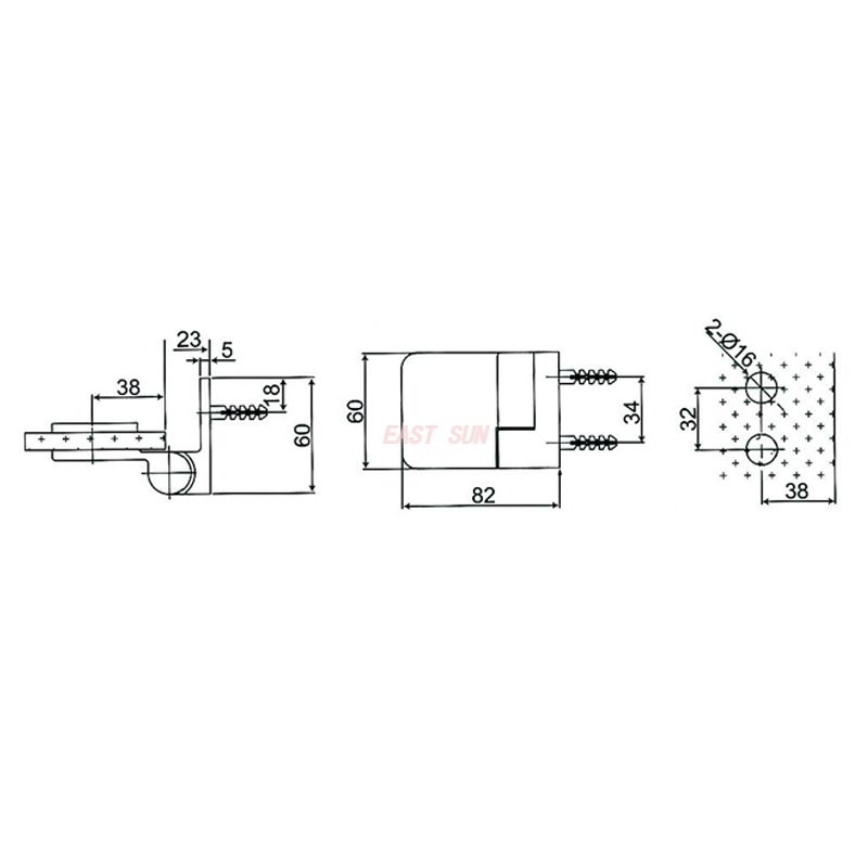 ESH-611-R-Петли латунные самоподъемные