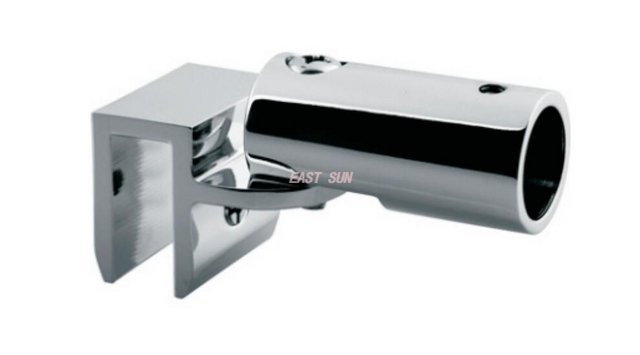 Подвижный кронштейн от стены к стеклу для круглого стержня