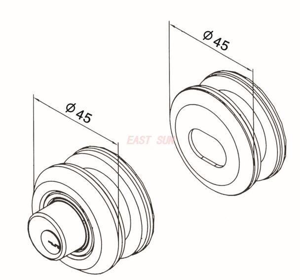 Замки для стеклянных дверей Стеклянные замки Дверные замки для перемещения Замки для раздвижных дверей