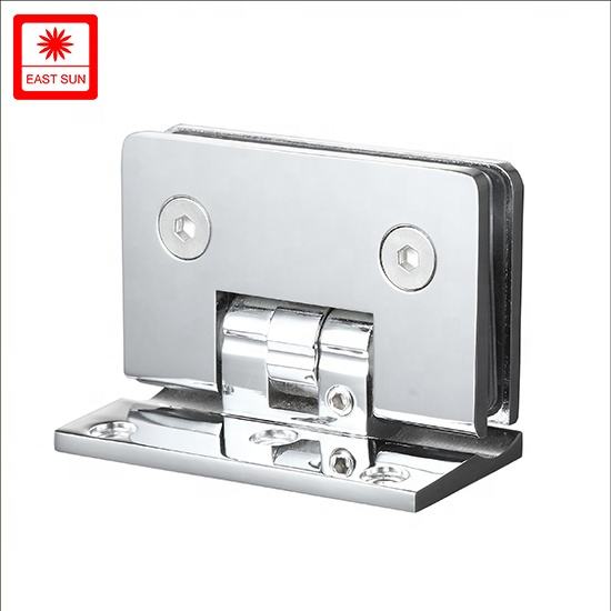 Регулируемая петля для душевой двери под углом 90 градусов от стены до стекла для стекла толщиной 1/2–3/8 дюйма