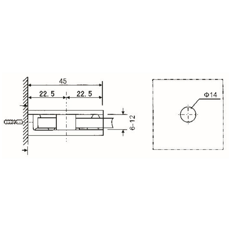 GBF-811-Зажимы для стекла