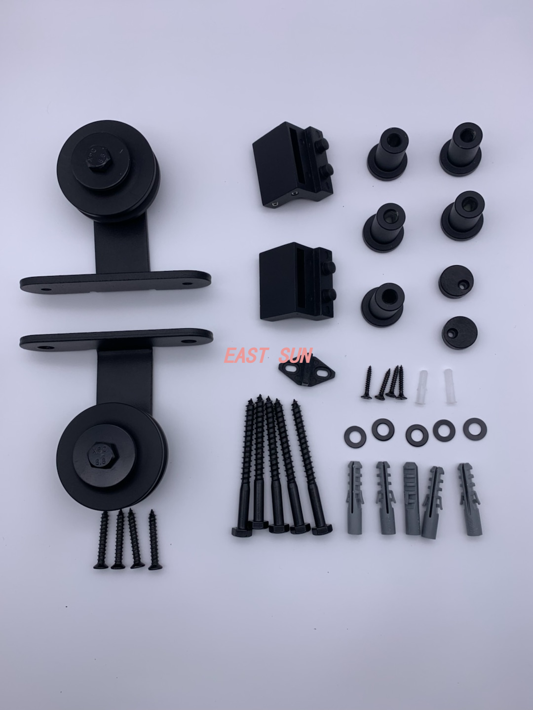 Комплект фурнитуры для раздвижных дверей сарая с верхним креплением — ролик T-образной формы 