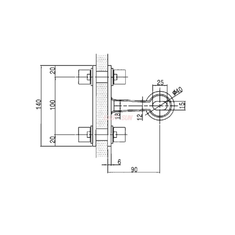 SDS200-1-90-Паук Фитинг