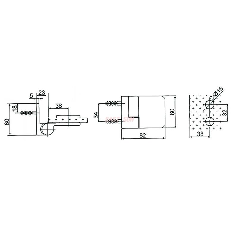 ESH-611-L-Латунные самоподъемные петли