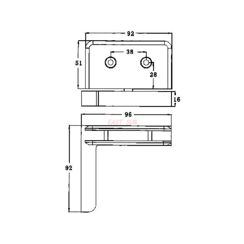 петли для стеклянных дверей