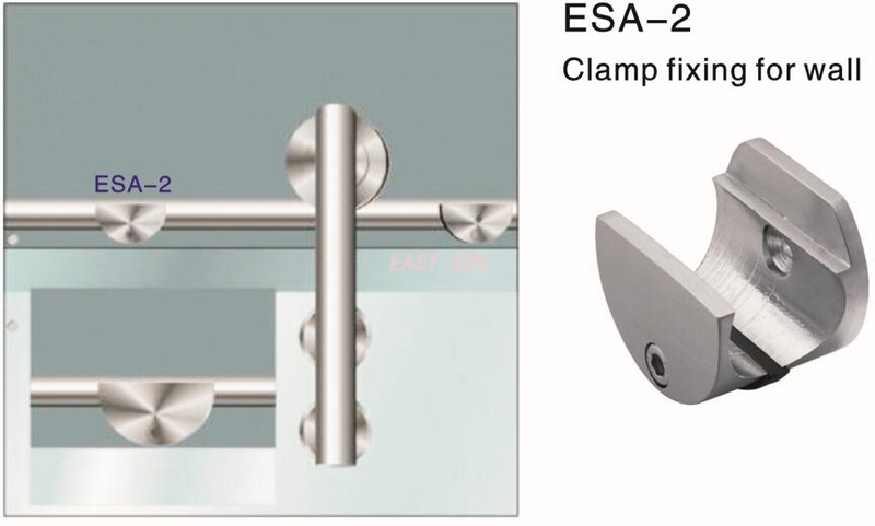 Крепление зажима для раздвижной двери для стены Dorma Design