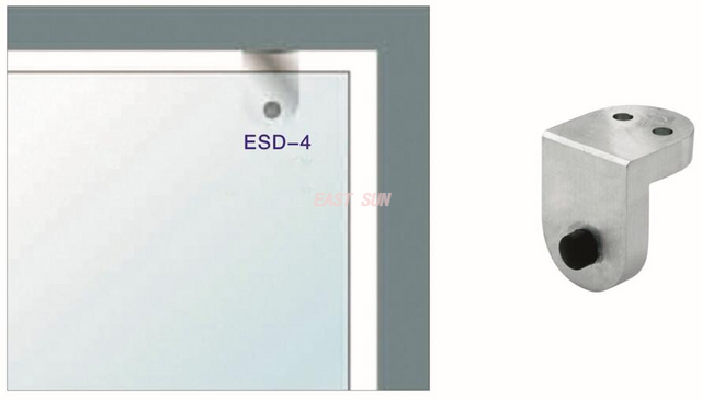 Сверхпрочный стеклянный поворотный дверной стопор для монтажа над панелью Dorma MAB