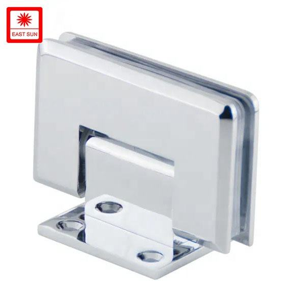 Сверхмощная полированная под углом 90 градусов хромированная стена к стеклянной петле душевой двери для стекла 1/2 '- 3/8' 