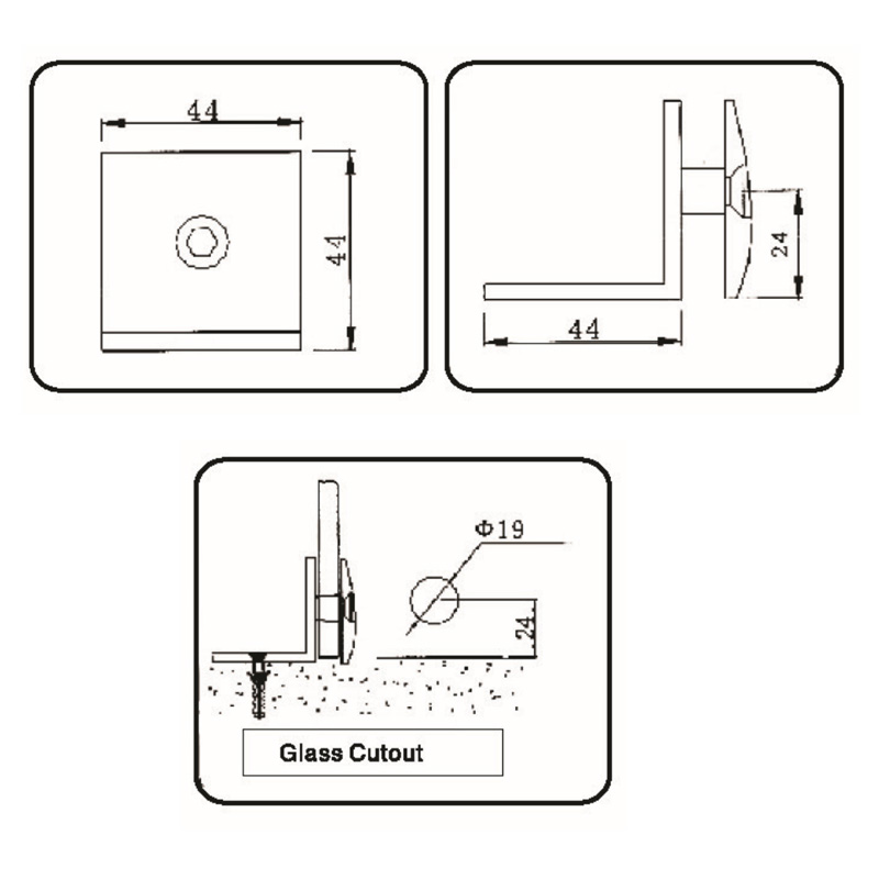 GBF-4003-Зажимы для стекла