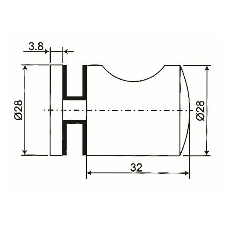ГДК-48- ручка для душевой кабины