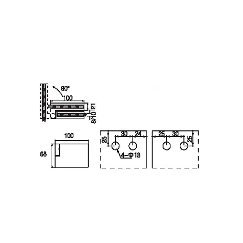 FSH-402R-Петли для душа складные