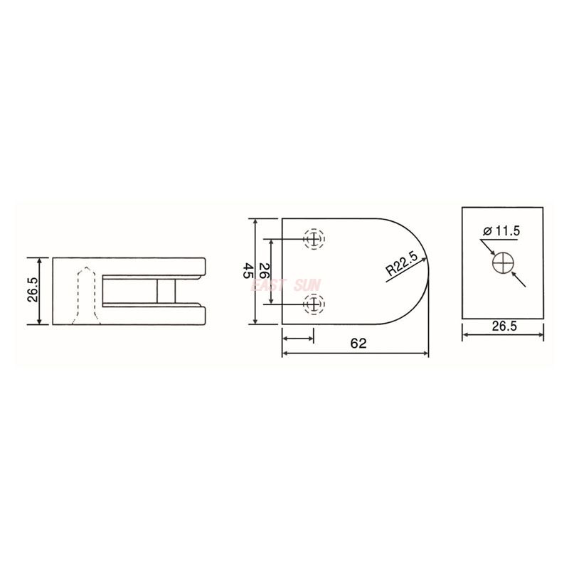 GBF-001F-Фитинги для перил