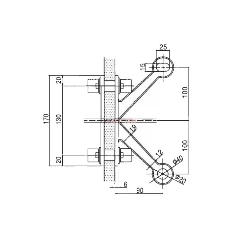 SDS200-2-90-Паук Фитинг