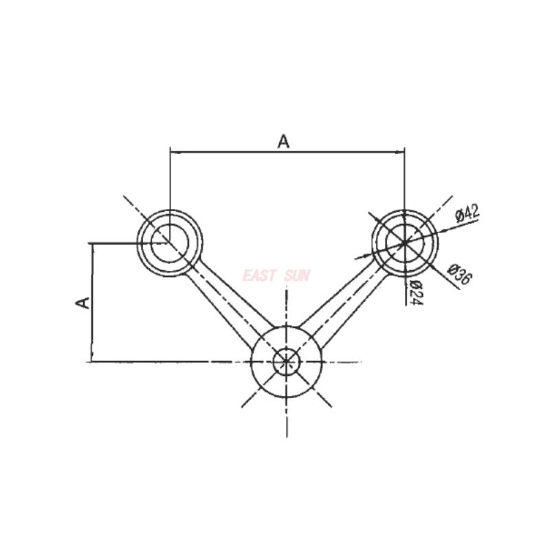 SD-150-2-90R-Паук Фитинг