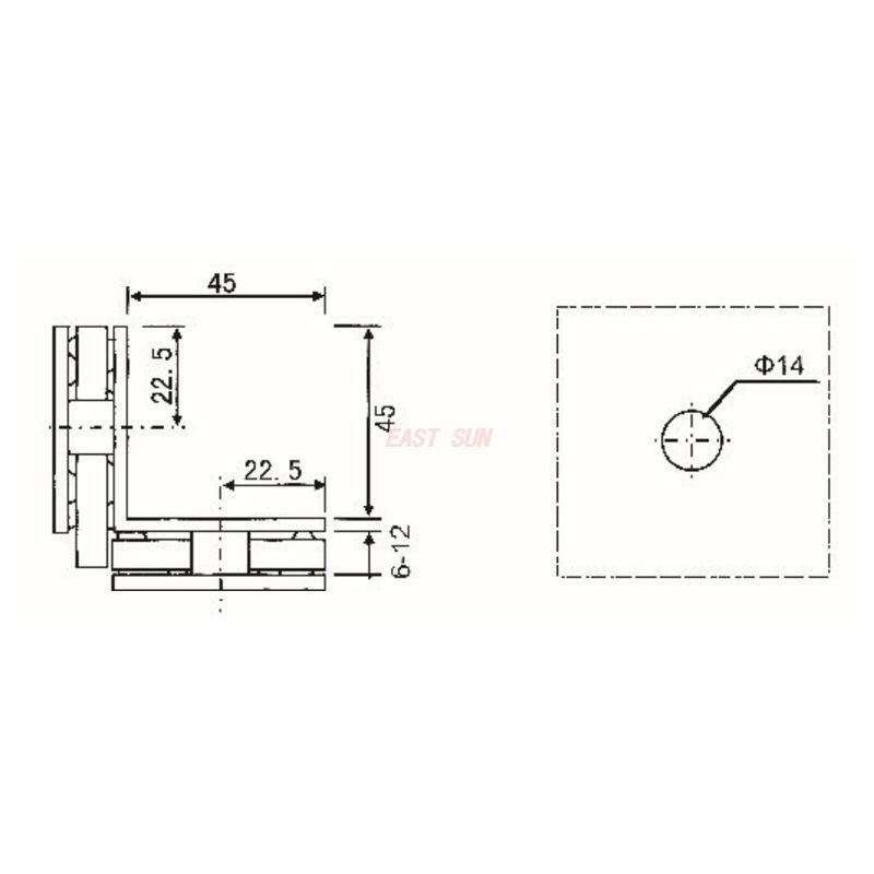зажимы для стеклянных полок
